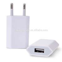 New design 1a usb wall charger, dual usb mobile phone charger, EU travel charger for mobile phone tablets